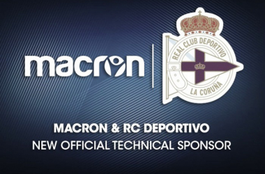 Macron, nuevo patrocinador del RC Deportivo para las próximas cuatro temporadas.