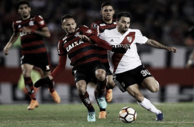 El podio Millonario ante Flamengo