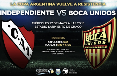 Copa Argentina: Independiente - Boca Unidos
