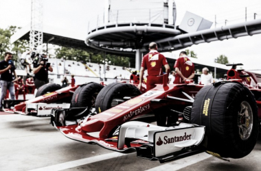 Ferrari durante los libres del GP de Italia 2017