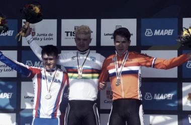 Fotos e imágenes de la ruta junior masculina del Mundial de ciclismo de Ponferrada 2014