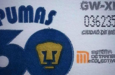 El STC Metro emitió un boleto conmemorativo por los 60 años de Pumas