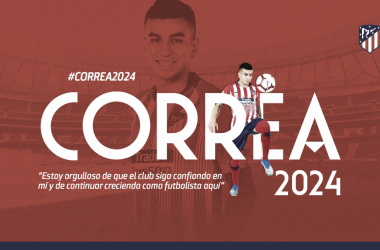 El Atleti se asegura 'Correa'