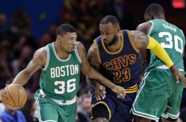Boston Celtics - Cleveland Cavaliers Live Score in 2015 NBA Playoffs Game 1 (100-113)