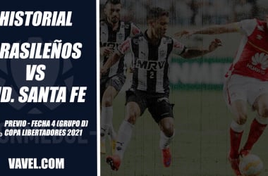 Historial desfavorable para Santa Fe visitando a equipos brasileños en la Libertadores