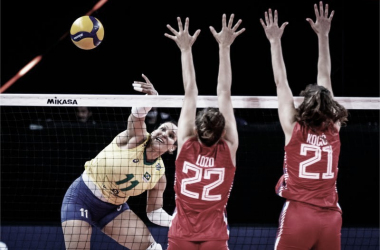 Brasil atropela Sérvia e segue em terceiro na Liga das Nações Feminina