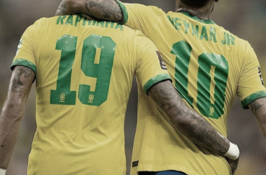 Com brilho de Raphinha e Neymar, Brasil atropela Uruguai e está praticamente garantido na Copa