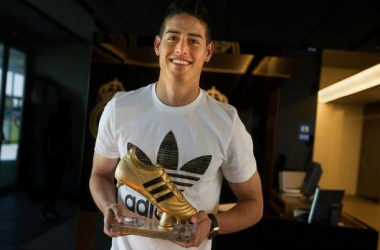 James recibió la Bota de Oro como máximo goleador del Mundial