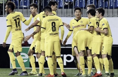 FK Gabala 1-3 Borussia Dortmund: Aubameyang hits hat-trick to keep BVB top