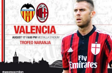 Valencia - Milan per il Trofeo Naranja