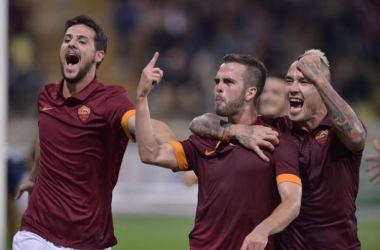 La Roma batte il Parma 2-1, decide Pjanic su punizione