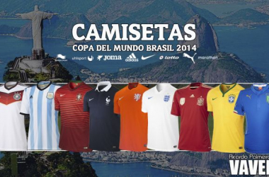 Las camisetas y equipaciones de las selecciones del Mundial de Brasil 2014