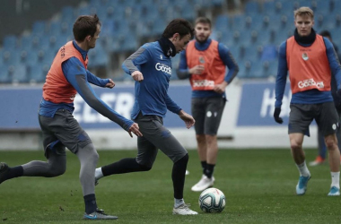 La Real trabaja el partido frente al Valladolid