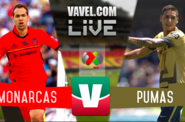 Resultado Monarcas Morelia 2-2 Pumas en Liga MX 2015