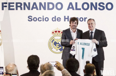 Fernando Alonso ya es socio de Honor del Real Madrid