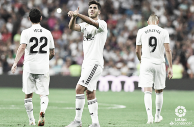 Asensio le da la victoria al Madrid con suspense arbitral