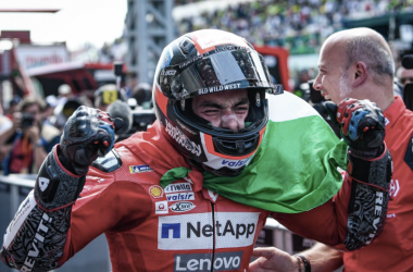Petrucci recuerda su primera victoria en MotoGP