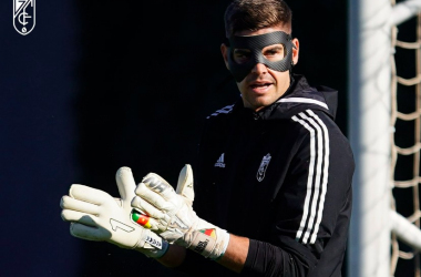Raúl Fernández jugará con máscara el encuentro ante el Levante