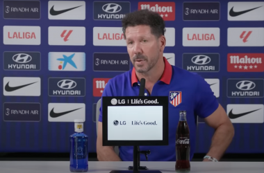 Simeone: "No podemos salir del partido a partido"