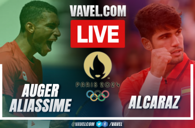 Summary and sets of the Félix Auger-Aliassime vs Carlos Alcaraz in the Olympic Games 2024