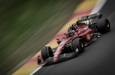 Carlos Sainz en la qualy del GP Bélgica 2022. / Fuente: F1