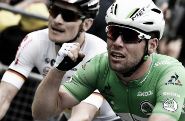 Despite equalling Bernard Hinault’s record of 28 Tour de France stage wins Mark Cavendish says he won’twin the Green Jersey