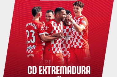 El CD Extremadura, rival del Girona FC en la Copa del Rey