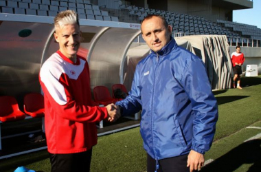 El bus del CE L&#039;Hospitalet conoce el camino al Nou Estadi