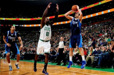 Dirk Nowitzki Leads Mavs over Celtics