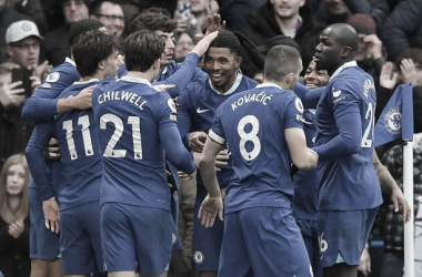 El Chelsea celebrando el gol de Fofana | Foto vía: Getty Images