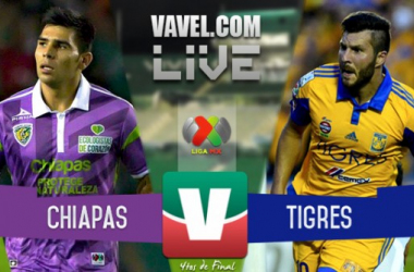Resultado Jaguares Chiapas - Tigres en Liga MX 2015 (0-1)