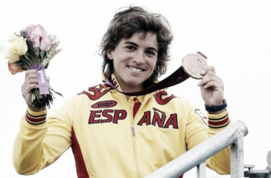 Maialen Chourraut con su medalla de bronce en Londres 2012 | Foto: Comité Olímpico Español