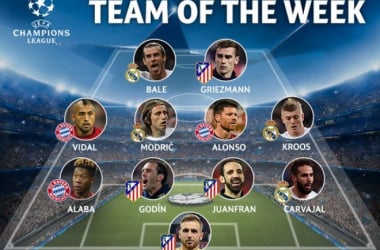 Griezmann, Godín, Juanfran y Oblak, en el once ideal de la UEFA