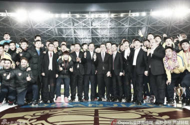 Tianjin Quanjian conquista título da segunda divisão chinesa e acesso à elite do país em 2017