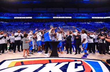 Oklahoma City Thunder 2025 Western Conference champion / Source OKC Thunder