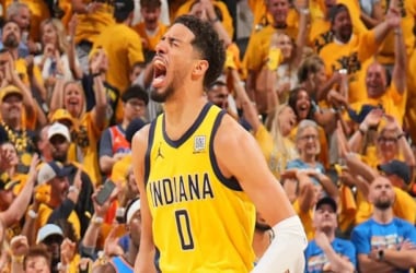 Tyrese Haliburton during a game with Indiana Pacers / Source: Getty Images