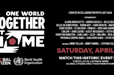 'One World: Together At Home': un evento especial para luchar contra el coronavirus con música 