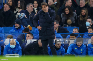 Antonio Conte was left frustrated after another defeat against his former club, Chelsea: Robin Jones/GettyImages