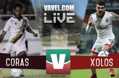 Resultado Coras de Tepic - Xolos de Tijuana en Copa MX Clausura 2016 (2-0)