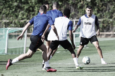 Saponjic entrena con el grupo y Correa está listo