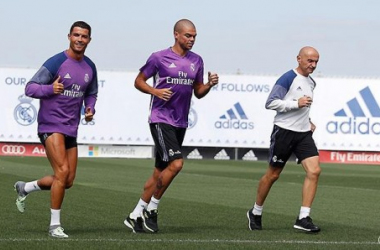 Cristiano y Pepe vuelven a los entrenamientos