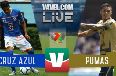 Resultado Cruz Azul - Pumas UNAM en Liga MX 2015 (2-1)