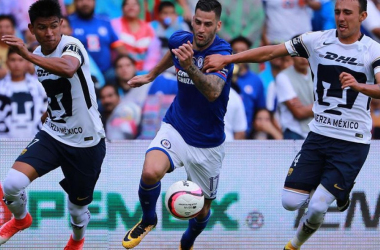 Resultado y goles de Cruz Azul vs Pumas UNAM  en la Liga MX (1-1)