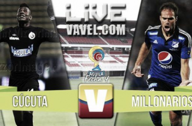 Resultado Cúcuta - Millonarios en la Liga Águila 2015-II (1-1)