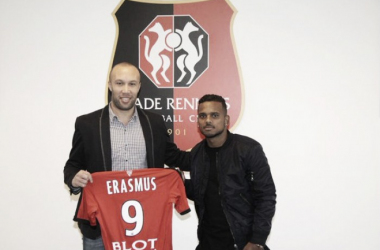 Kermit Erasmus signs for Stade Rennais