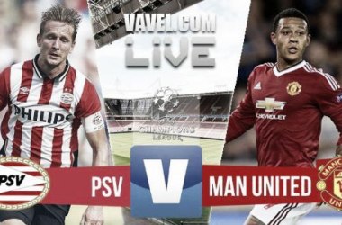 Resultado PSV - Manchester United en Champions League 2015 (2-1)