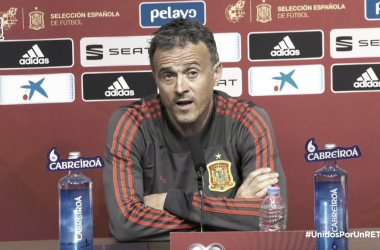 Luis Enrique: "Una media de 2,7&nbsp; goles por partido no está mal"