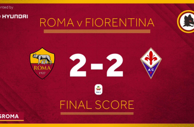 Serie A - Segnali di ripresa giallorossa ma all'Olimpico tra Roma e Fiorentina finisce 2-2&nbsp;