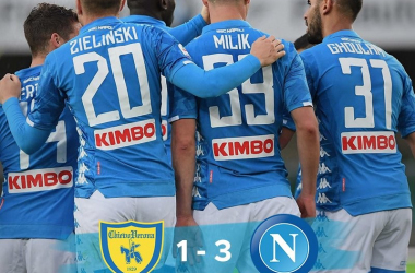 Serie A - Il Chievo è in B: il Napoli vince 1-3 e si prepara per l'Arsenal
