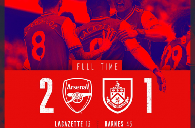 Premier League-L'Arsenal batte 2-1 il Burnley e parte bene in casa